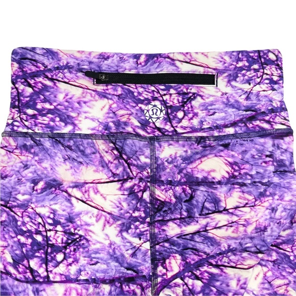 Lululemon Seawheeze Speed Wunder Tight Nulux Fractal Forest Pink Multi 28” - Picture 10 of 15